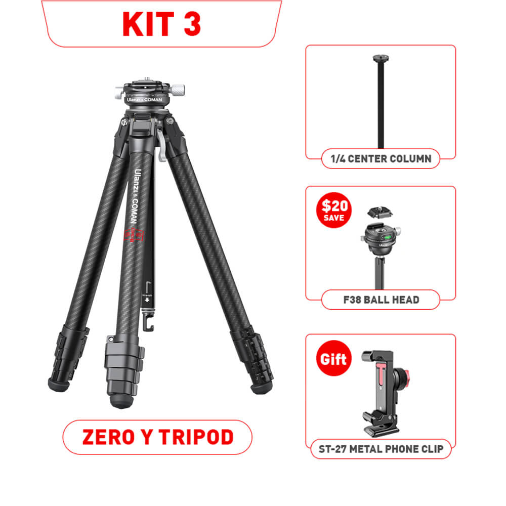 Ulanzi Zero Y Lightweight Travel Tripod 3028