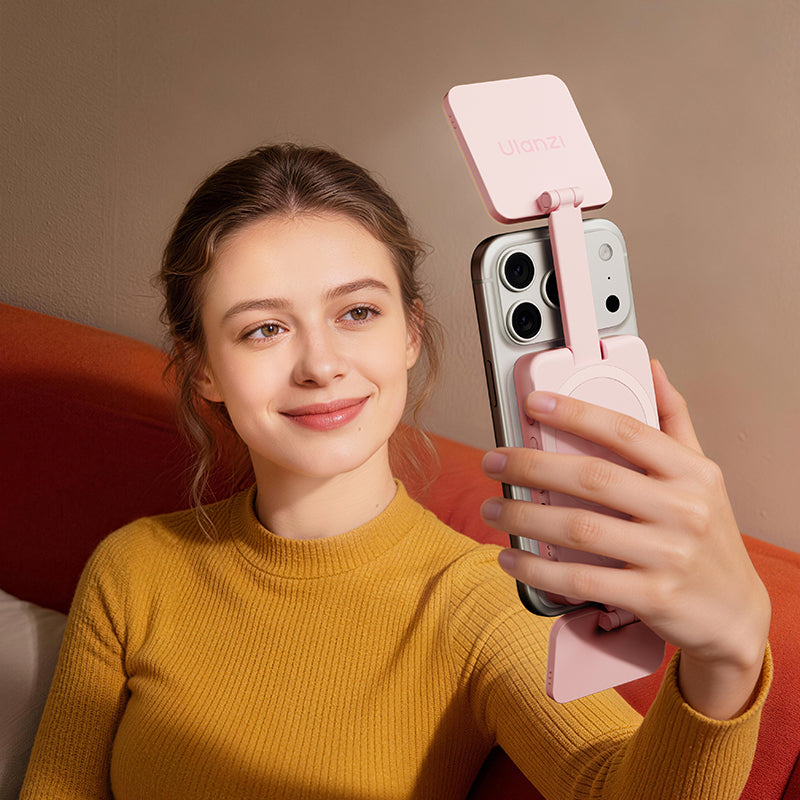 Ulanzi GL01 phiên bản màu hồng thời trang hỗ trợ quay vlog và selfie