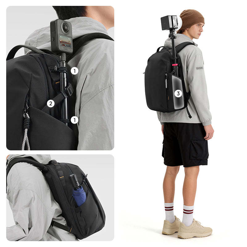 Ulanzi YY038 V2 Urban Travel Camera Backpack 22L Black product detail