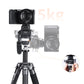 Ulanzi EH09 tripod ball head with Sony camera, 5kg weight capacity shown.