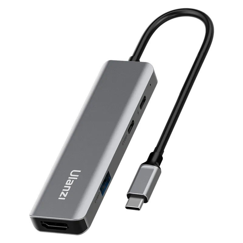 Ulanzi C060 USB-C video capture card with HDMI and USB ports in sleek design