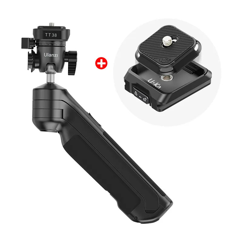 Ulanzi TT38 tripod with ergonomic handle and adjustable ball head for easy camera setup