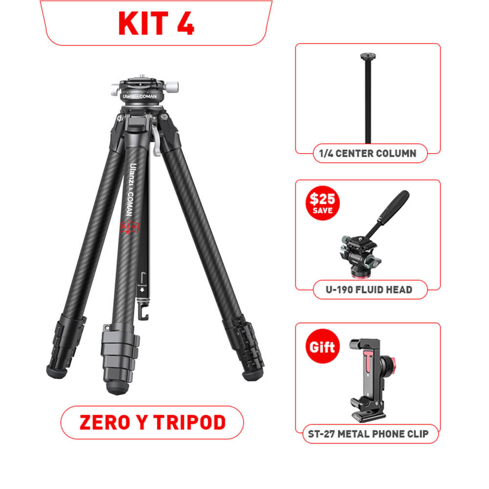 Ulanzi Zero Y Lightweight Travel Tripod 3028