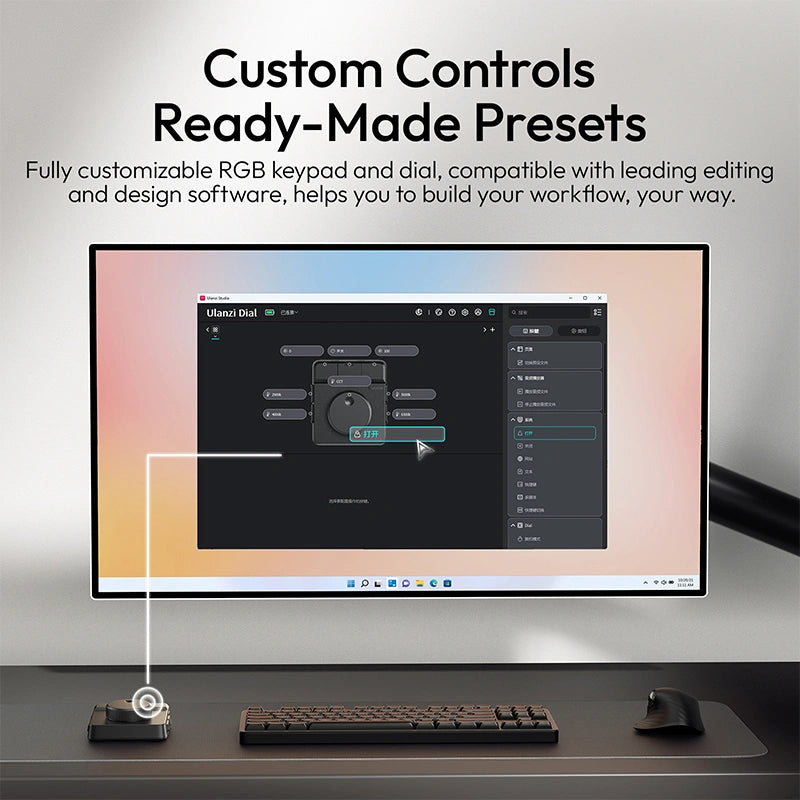 D100H Dial Creative Controller | Programmable USB-C