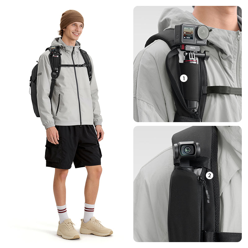 Ulanzi YY038 V2 Urban Travel Camera Backpack 22L Black product detail