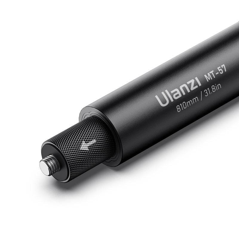 Ulanzi selfie stick handle with 1/4'' screw mount for action cameras.