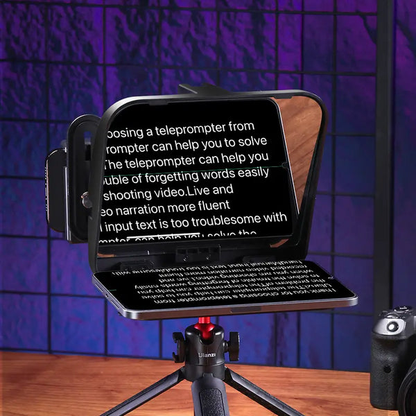 teleprompter compatible with popular prompting apps