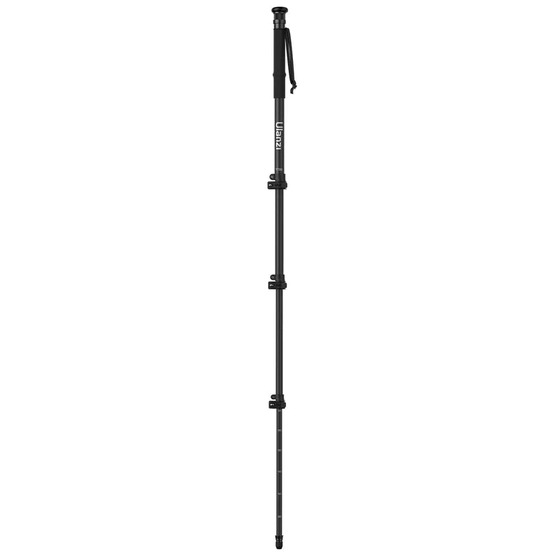 Ulanzi TT35 hiking stick tripod kit in a fully extended position for outdoor photography.