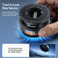 Hand twisting a Ulanzi SK-25 MagMount to lock it securely on a surface with magnetic and vacuum grip.