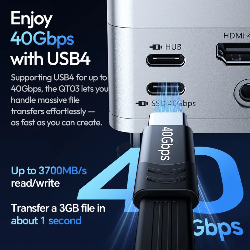 USB4 40Gbps Docking Station | SSD Enclosure USB4 40Gbps Docking Station | SSD Enclosure