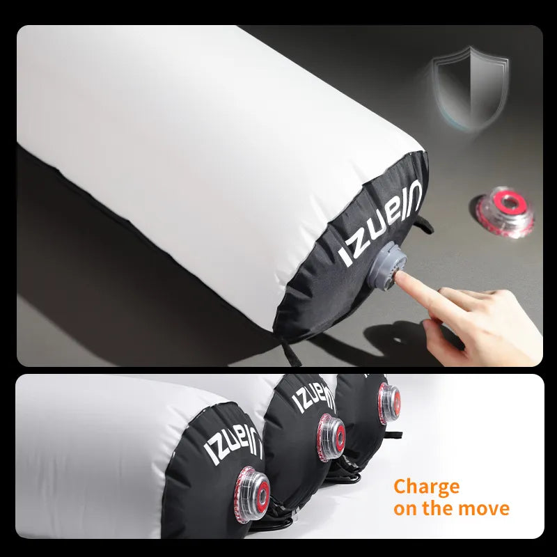Ulanzi AL60 inflatable LED light close-up; USB-C charging port visible.