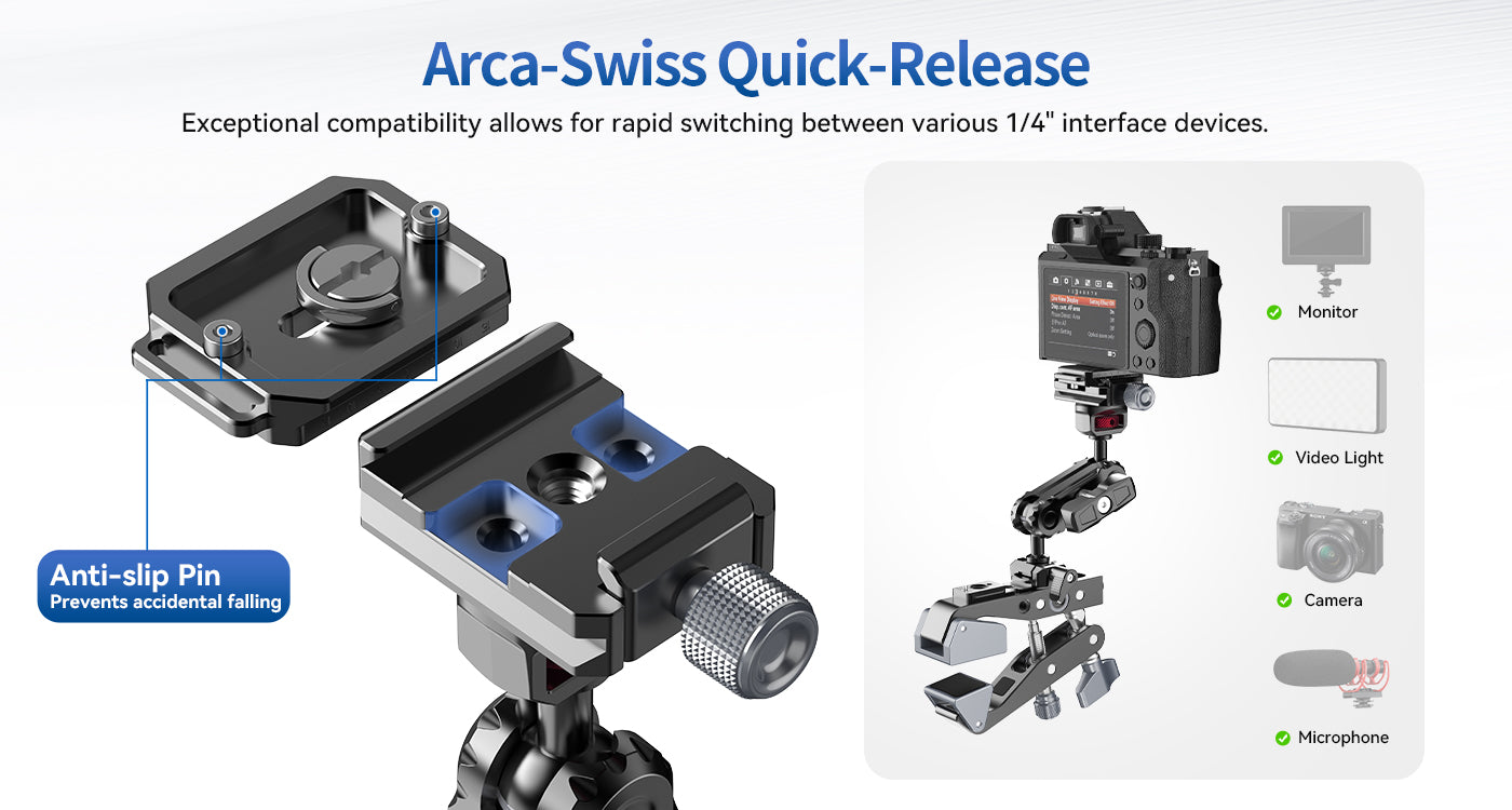 Ulanzi CU03 Multi-Functional Super Clamp C027 14 6 bb97506a 9105 432c a1c2 16cae0a71c0f