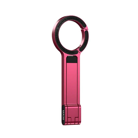 Pink Ulanzi MA30 Carabiner Phone Tripod, compact, Designed in Shenzhen for convenient phone stand.