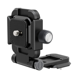 Ulanzi Uka C023 Foldable L-Bracket, black aluminum with PRESS button for adjustment.