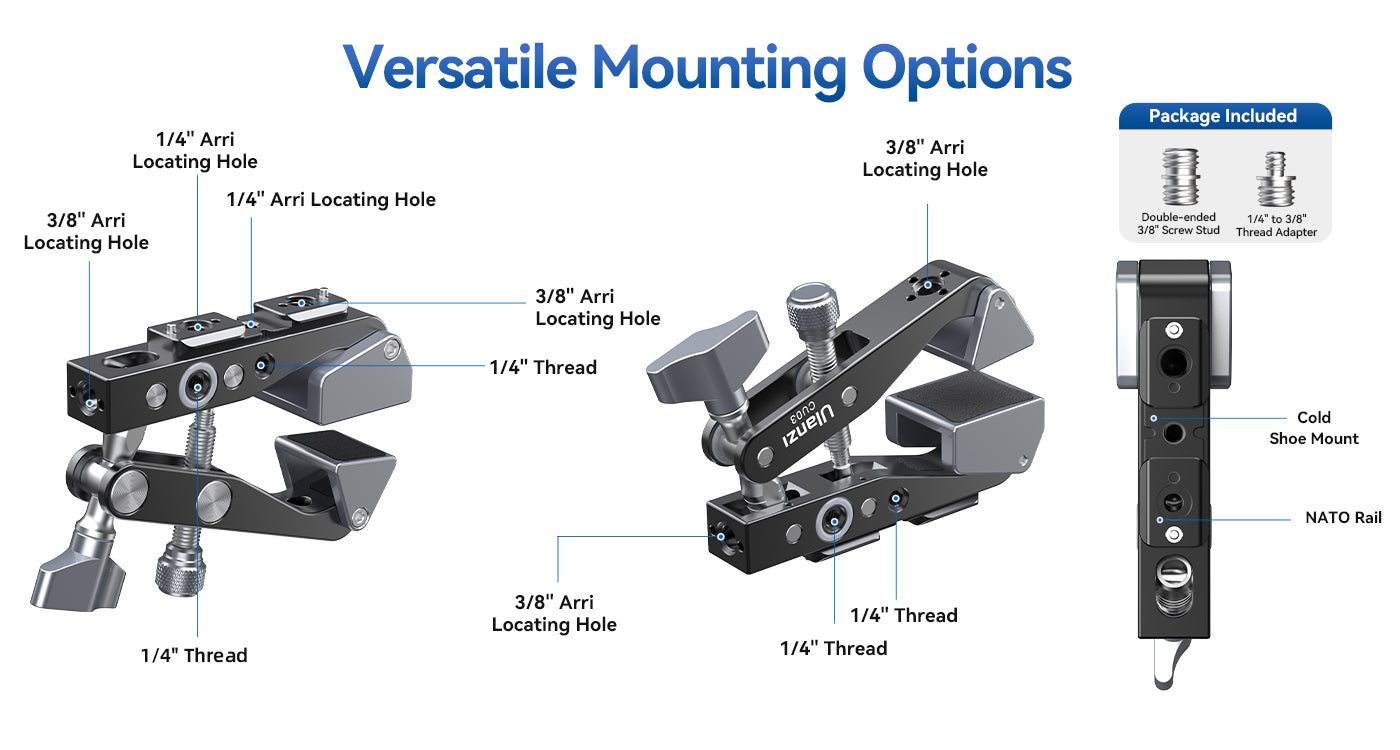 Ulanzi CU03 Multi-Functional Super Clamp C027 15 7 ea498e56 2dd3 4cca a056 05c300537a71
