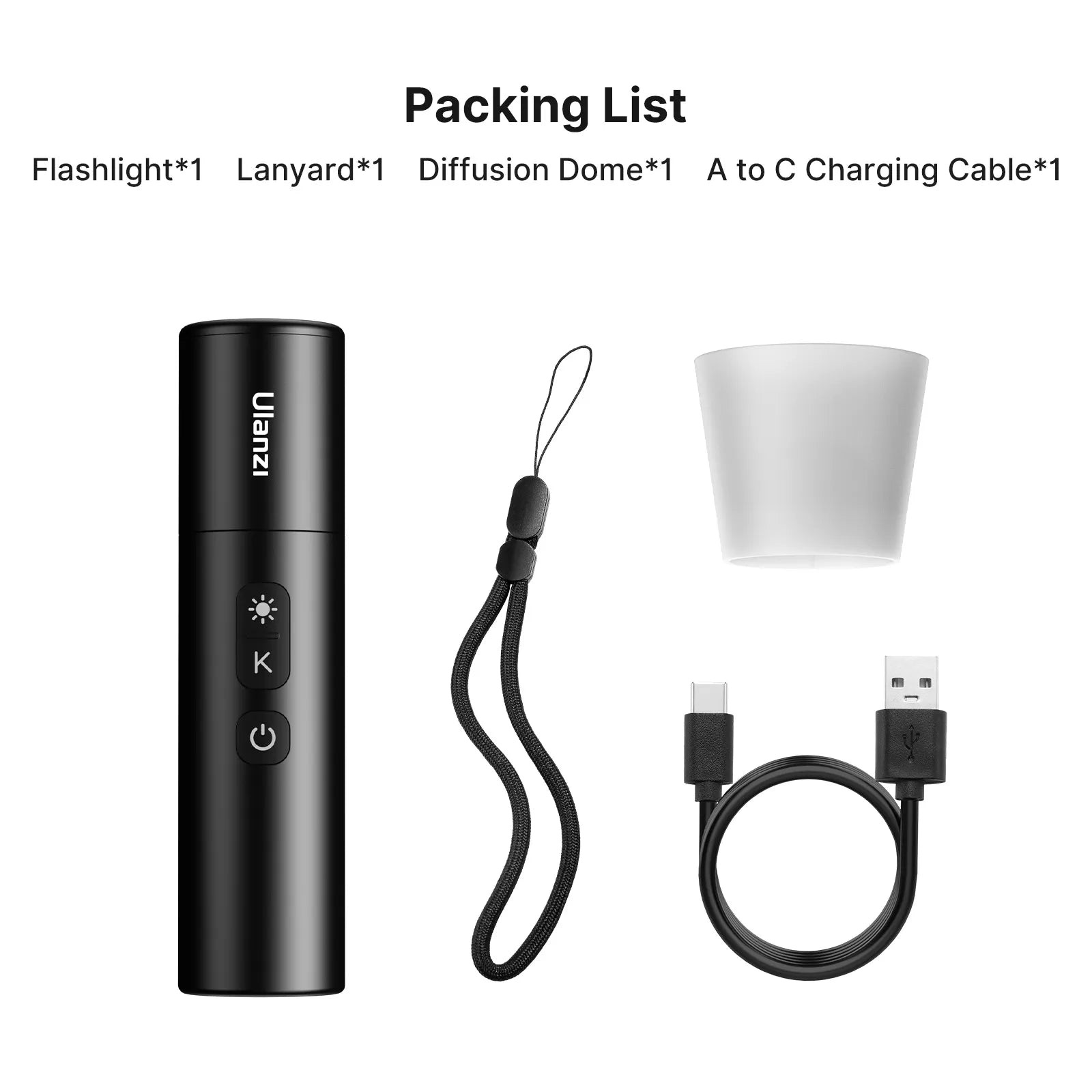 Lmu Flashlight Rechargeable LED Flashlight | Adjustable CCT, Zoom Focus