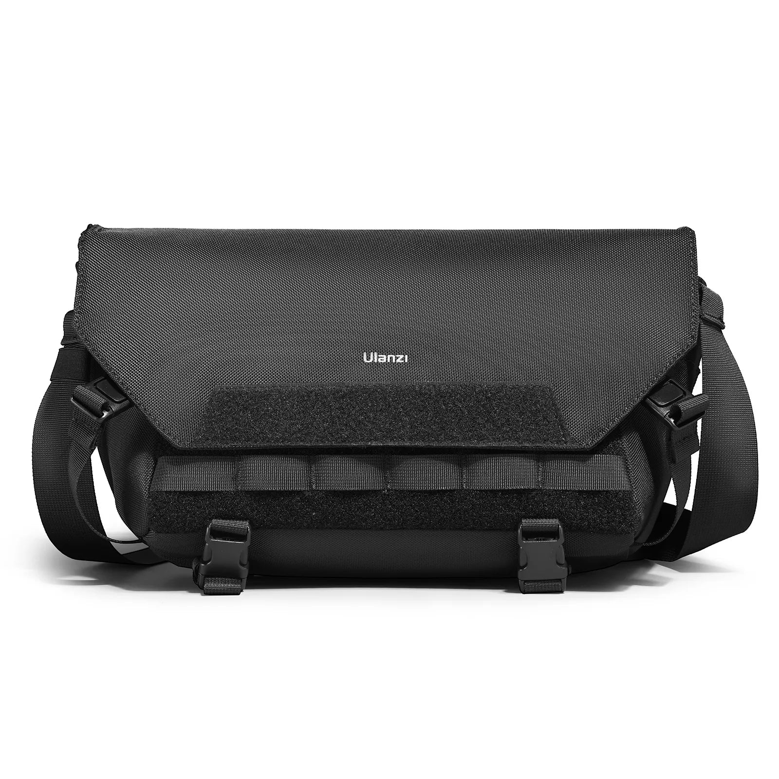 Ulanzi BC08 camera sling bag front view with adjustable straps and Velcro features