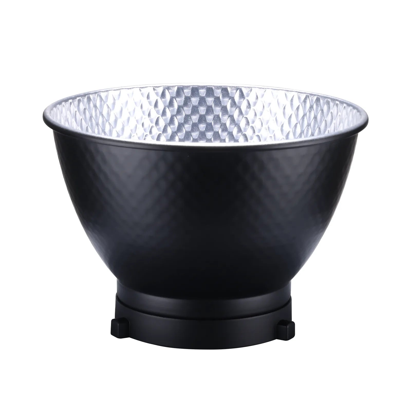 Ulanzi HT002 Bowens Mount Reflector Diffuser with textured silver interior for optimal lighting.