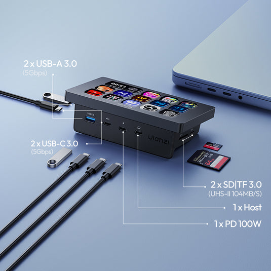 Deck Dock 7-in-1 Stream Controller Hub | Fast Charging