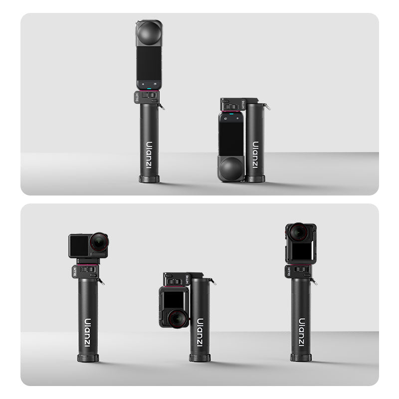 Khả năng gắn camera hành động linh hoạt trên gậy selfie Ulanzi MT98