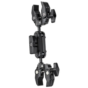 Ulanzi CO17 Super Clamp with Dual Ballhead Magic Arm - Black Aluminum Alloy.