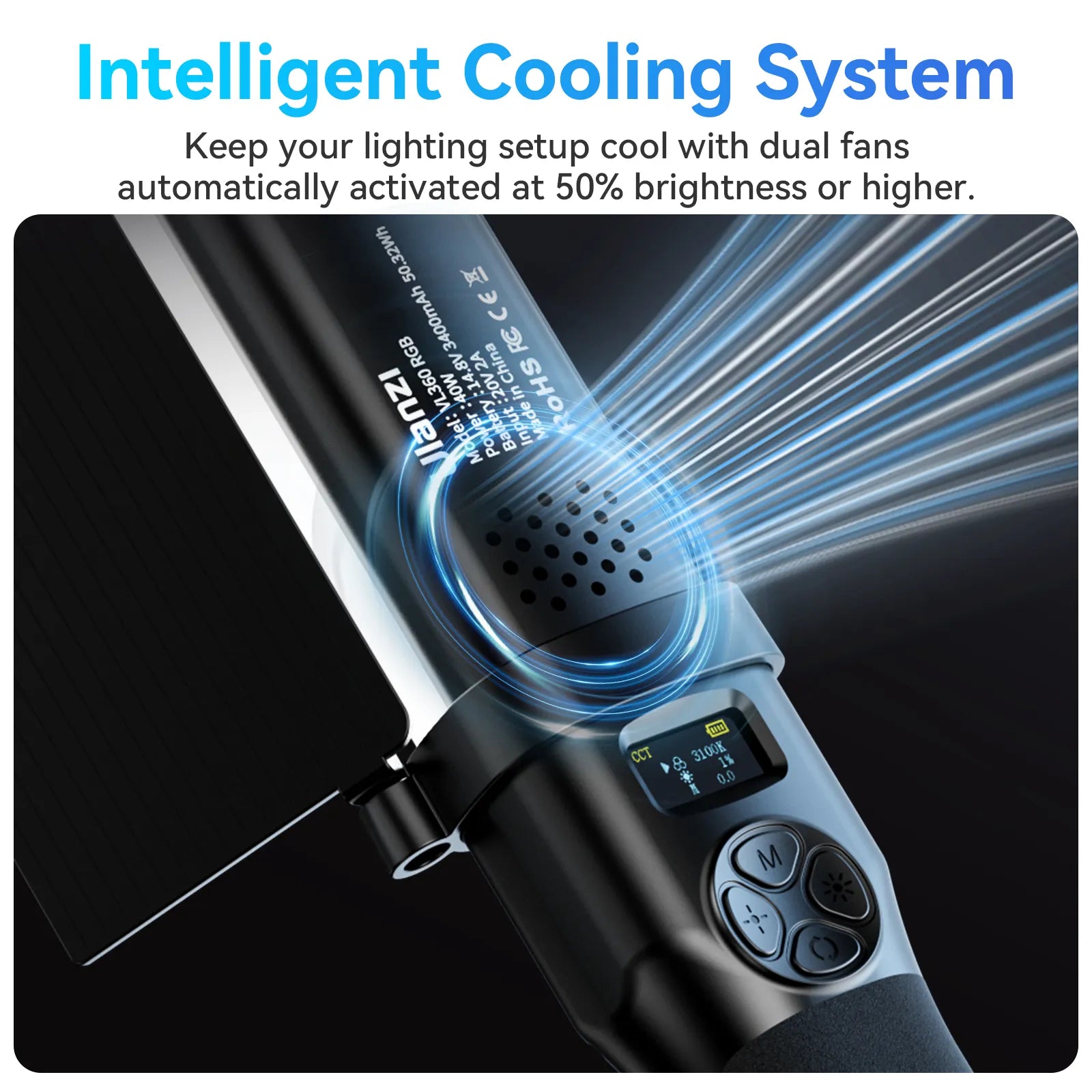 Ulanzi VL360 RGB LED Light Stick, 2500K-10000K Handheld Fill Light Photography Light Wand