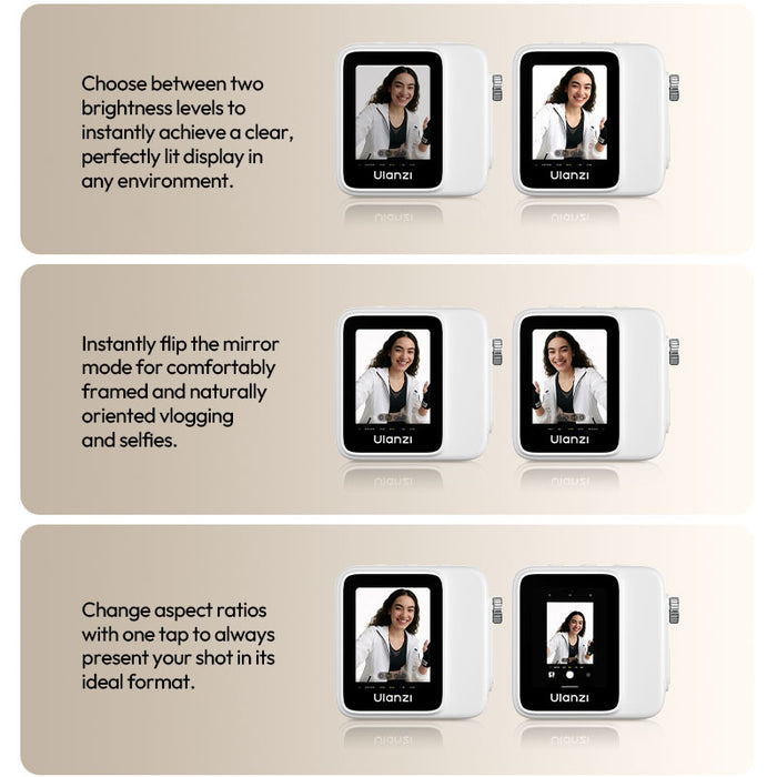 VM02 Wireless Magnetic Selfie Monitor Screen - Ulanzi