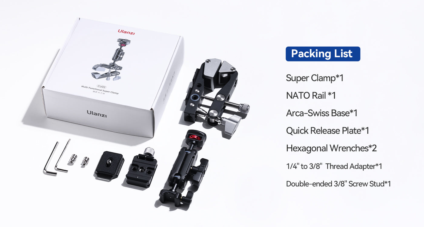 Ulanzi CU03 Multi-Functional Super Clamp C027 17 9 4fe07961 d644 4978 8dee 3b8e90d87c31