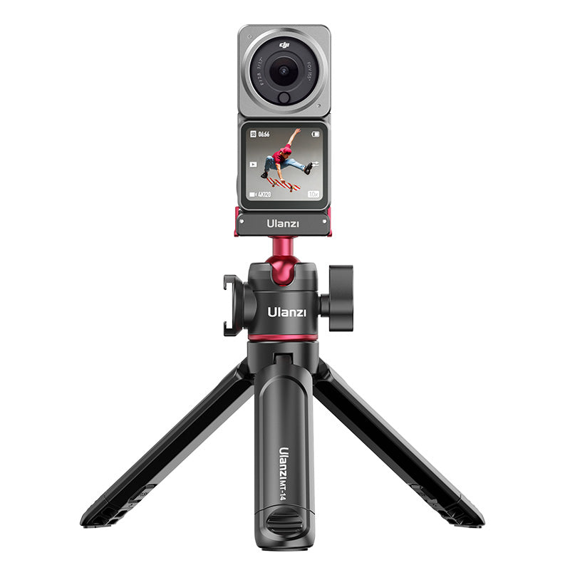 Ulanzi U-180 Magnetic Ball Head for DJI Action camera with tripod. Ideal for action videography.