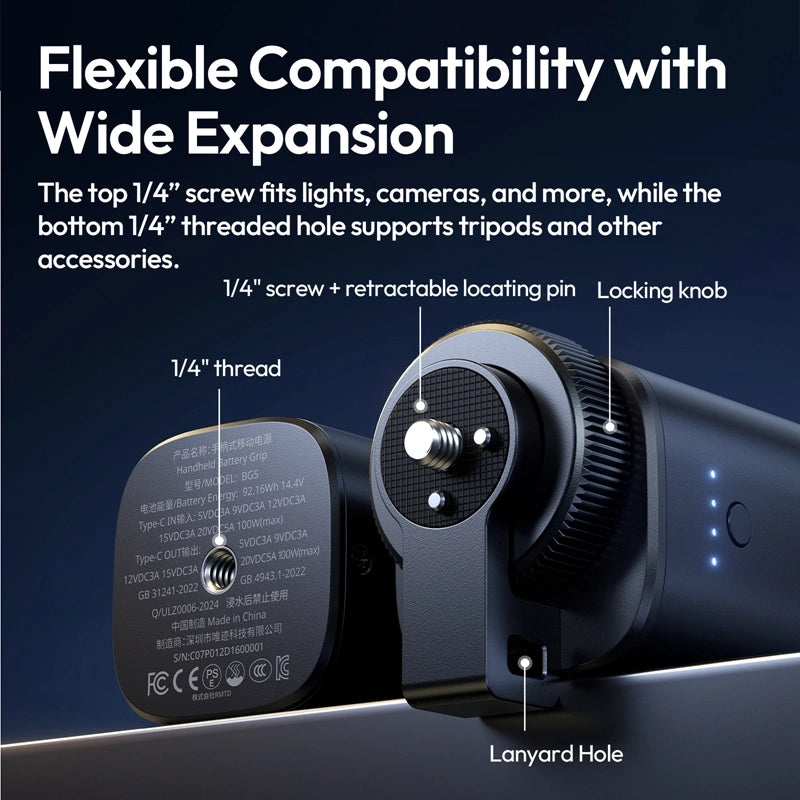 P012 Handheld Battery Grip | Camera Hand Grip - Ulanzi P012 Handheld Battery Grip | Camera Hand Grip - Ulanzi