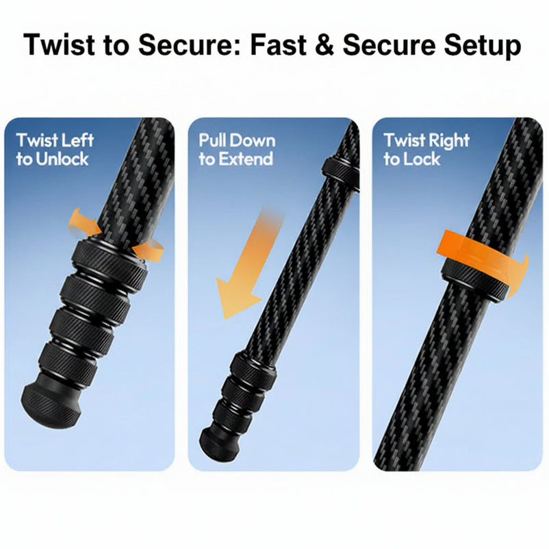 Ulanzi TZ01 2-in-1 Carbon Fibre Tripod 160cm product detail