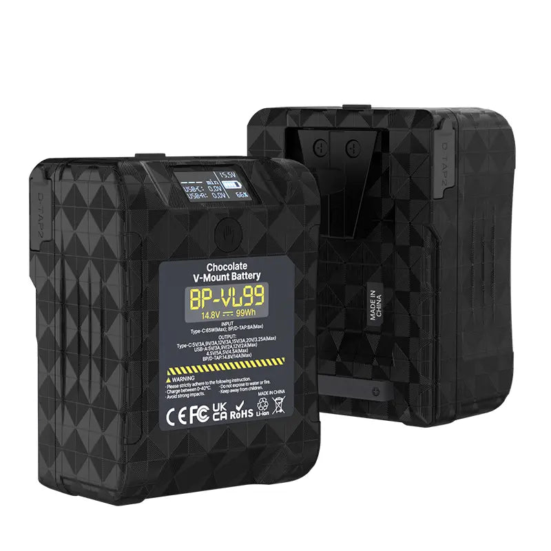 Ulanzi 26000mAh 14.8V 99Wh Lithium-Ion Portable V-Mount Battery 2pcs