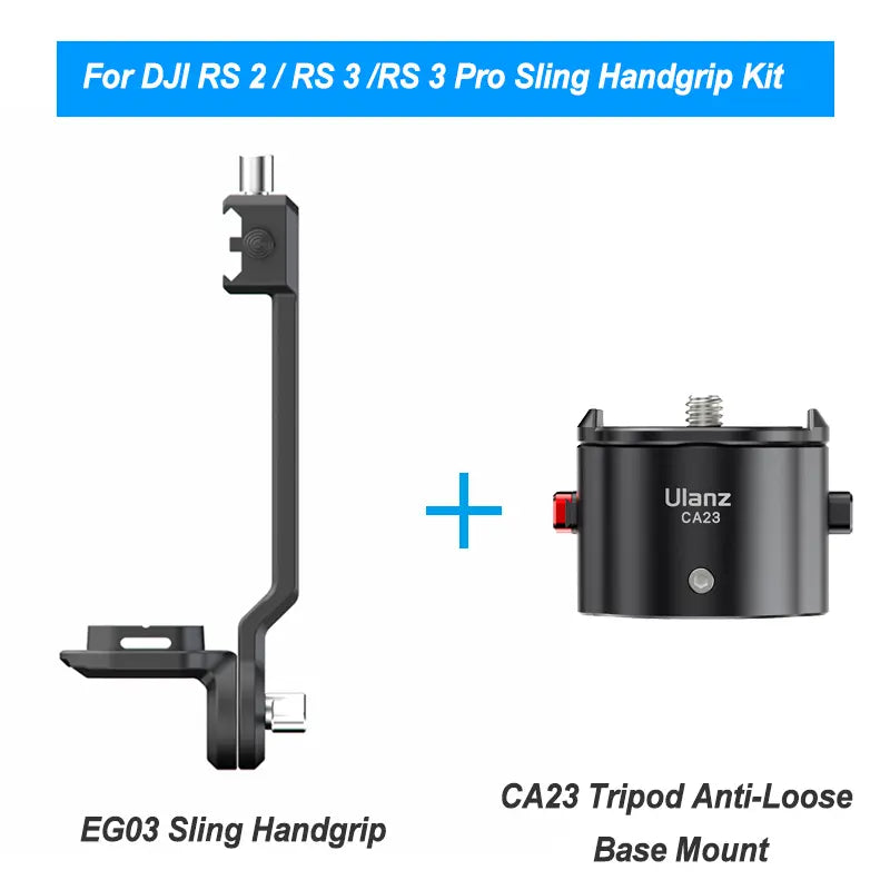 Ulanzi EG03 Sling Handgrip and CA23 Anti-Loose Base Mount for DJI RS 2/3