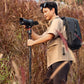 Man using Ulanzi TT31 monopod with camera in outdoor setting, showcasing portability.