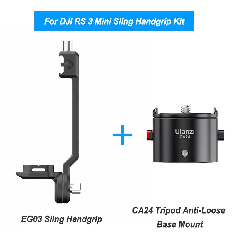 Ulanzi EG03 Sling Handgrip and CA24 Anti-Loose Base Mount for DJI RS 3 Mini