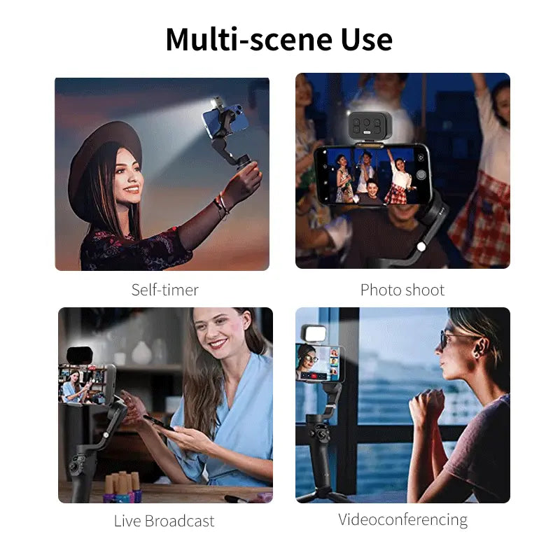 Ulanzi VL40 OM Fill Light for Zhiyun Smooth-5 / DJI OSMO Mobile 6 / OM 5 /OM SE / OM4 SE / Insta360 Flow 3279