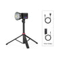Ulanzi 40W RGB LED video light on tripod with power adapter and charging cable.