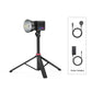 Ulanzi 40W RGB LED video light on a tripod with power adapter and cable.