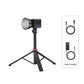 Ulanzi 40W RGB LED light on tripod with power adapter and charging cable.