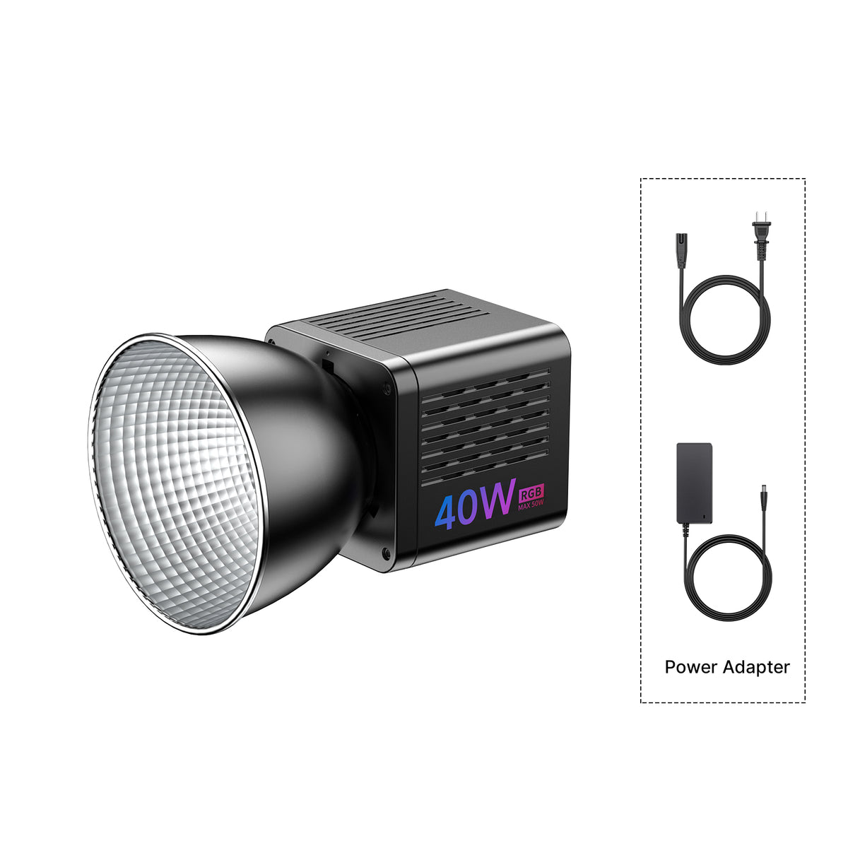 Portabl Led Video 40W RGB Portable LED Video Light | Compact Studio