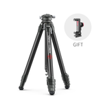 Ulanzi Zero Y Lightweight Travel Tripod with Carbon Fiber Legs and included phone holder gift.