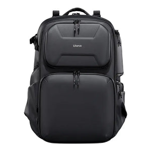 Ulanzi BP10 Hardshell Camera Backpack in black, featuring multiple compartments and the Ulanzi logo.