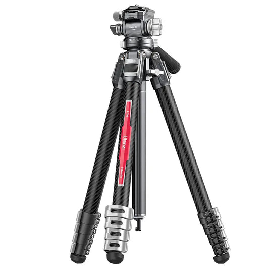 Ulanzi TT09 VideoGo Carbon Fiber Travel Tripod, carbon fiber design.