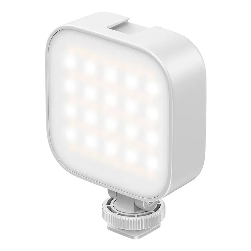 Ulanzi U60 RGB video light with cold shoe mount and white LED panel.