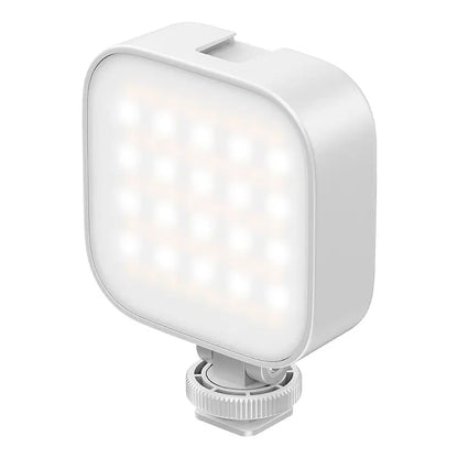 Ulanzi U60 RGB video light with cold shoe mount and white LED panel.