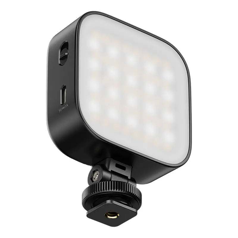 Ulanzi U60 RGB LED light with cold shoe mount and Type-C charging port.