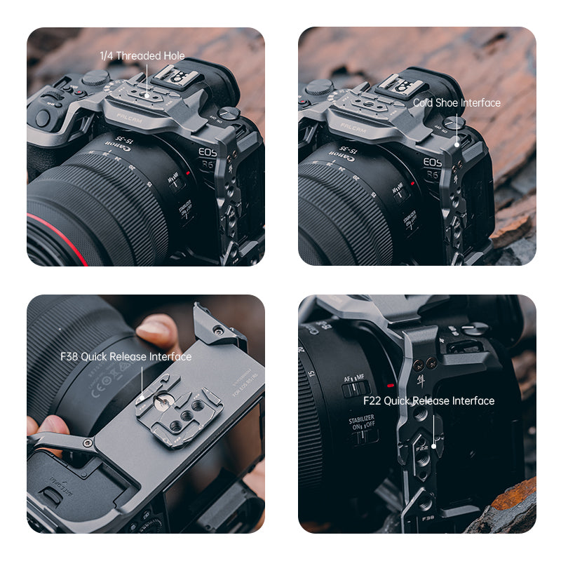 Falcam F22 & F38 Quick Release Camera Cage for Canon EOS R5 & R6