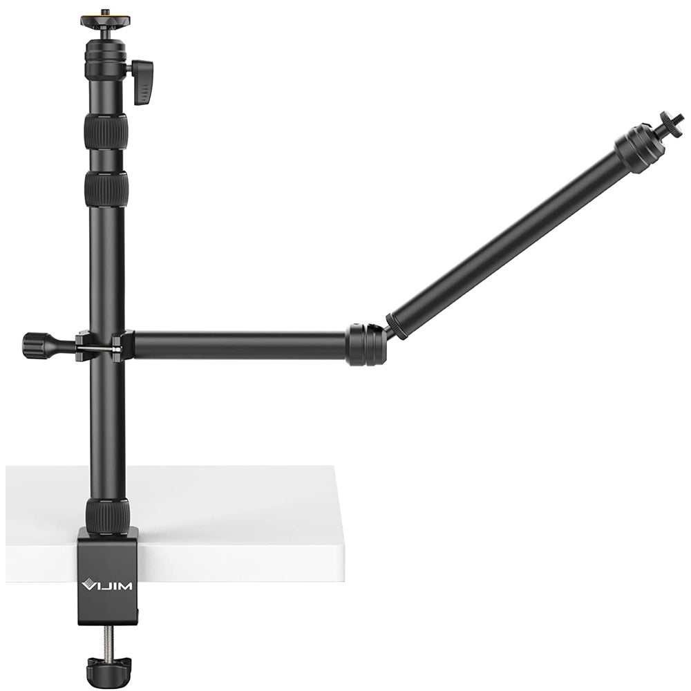 VIJIM LS11 Camera Mount Desk Stand with Auxiliary Holding Arm