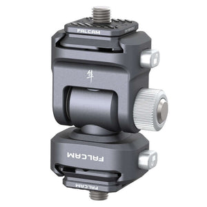 Falcam F22 Quick Release Monitor Mount. Gray metal, quick release for cameras and monitors.