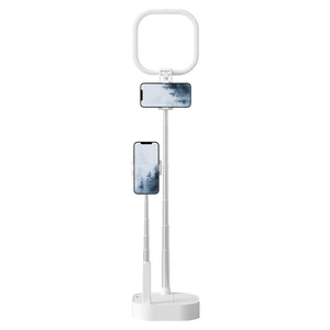 Ulanzi K14 LED Live Streaming Fill Light Stand with phone holders and LED light.